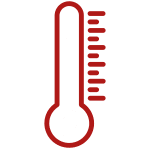 Thermal Performance Icon Red and White