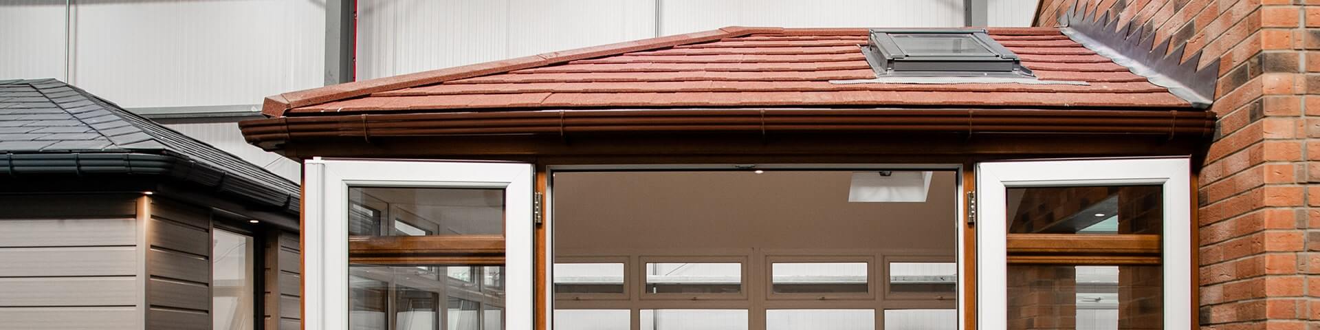 Showroom Red Shingle Warmer Roof