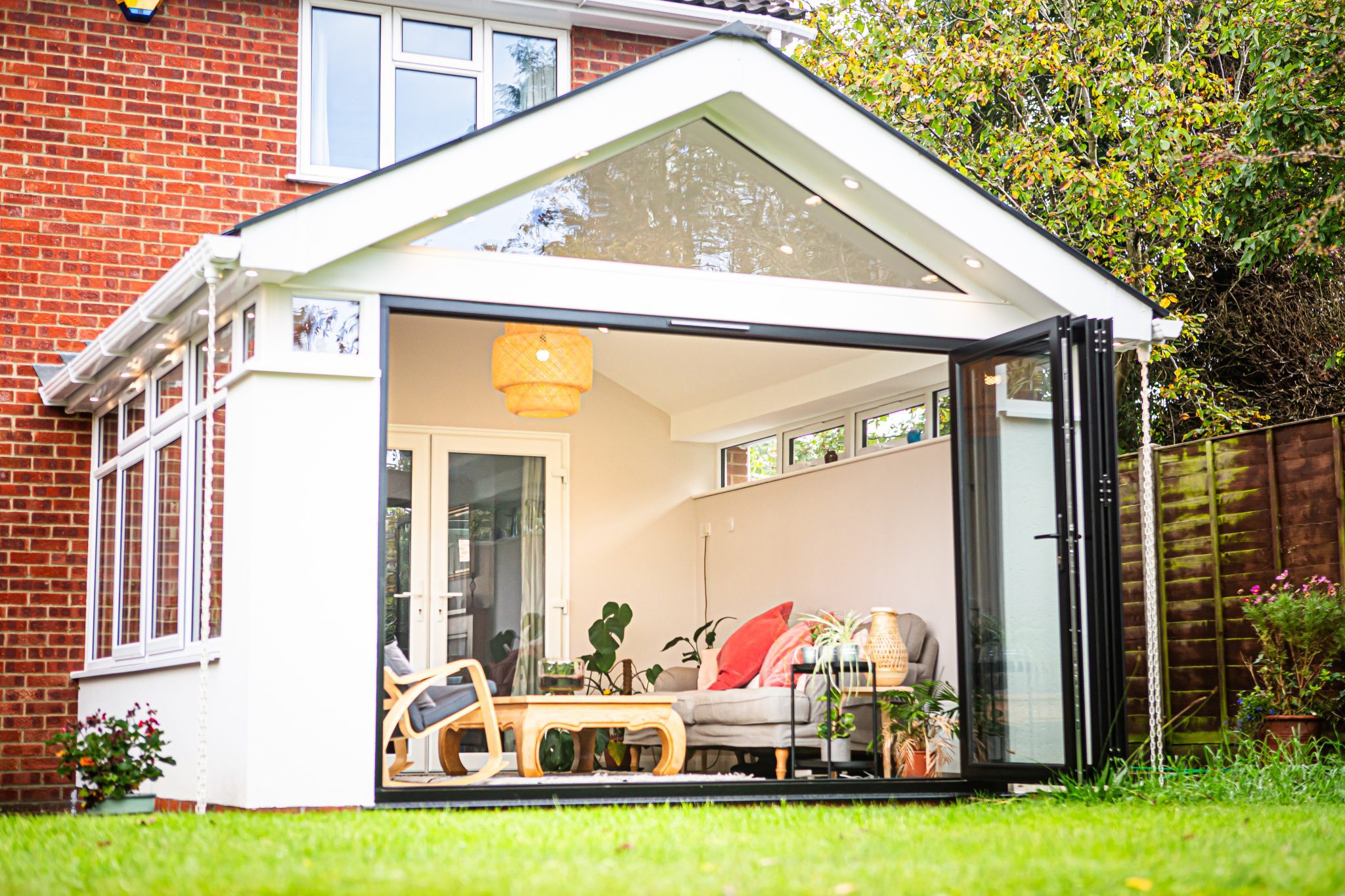 DIY Grey Tiled Roof Gabled Conservatory